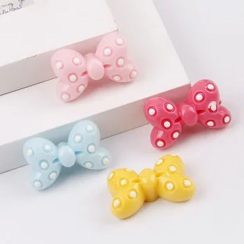 

50pcs resin Bow resin flat back cabochon,14*24mm resin butterfly knot for phone decoration art DIY045