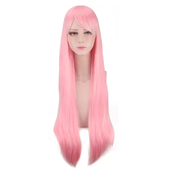 

Re:Life in a different world from zero Cosplay Wig Ram Rem Pink Blue 80cm Long Straight Synthetic Hair for Adult