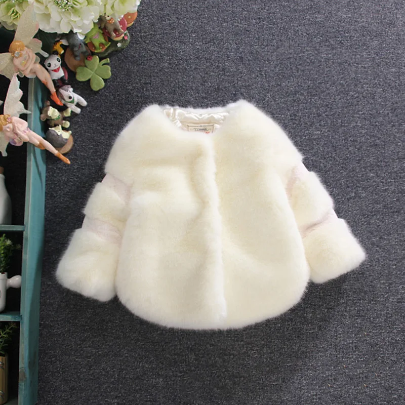 JKP 2018 new winter jacket imitation fur children's clothing girls winter children's thick coat girls Outerwear Jackets FPC-26