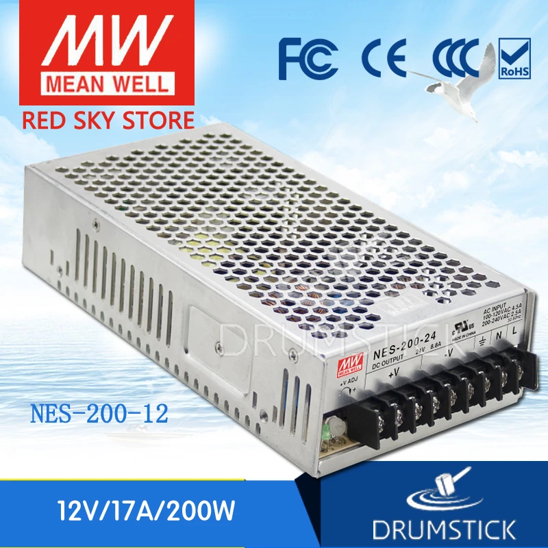 204W 1 Output SE-200-12 AC/DC Power Supply 12V@17A 204W 1 Output SE-200-12 AC/DC Power Supply 12V@17A