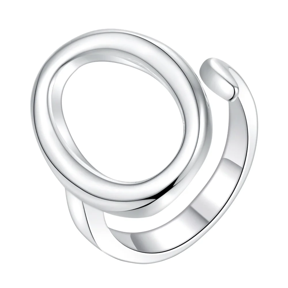 

round adjustable Silver Ring Fine Fashion Women&Men Gift Silver Jewelry for Women, /HXDSDTBI LXHRUTDM
