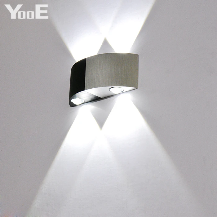 

YooE Indoor LED Wall Lamp 4W AC110V/220V Bedroom Decorate Half-Round Wall Sconce Cold / Warm White LED Wall Light