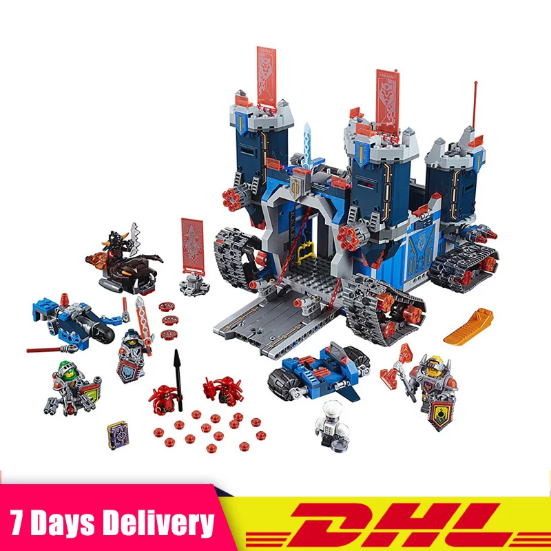 

IN STOCK Lepin 14006 1115pcs Nexus Knights Clay Aaron Fox Fortrex Castle Building Block Compatible LegoINGlys 70317 Bricks Toys
