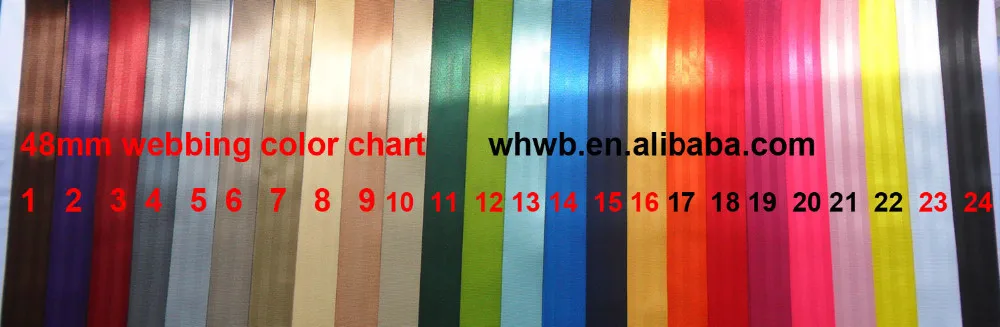 seat safety  webbing colors