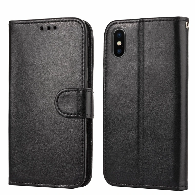 Винтажный чехол из искусственной кожи для iphone X XS XR Max 7 8 plus полностью защитный