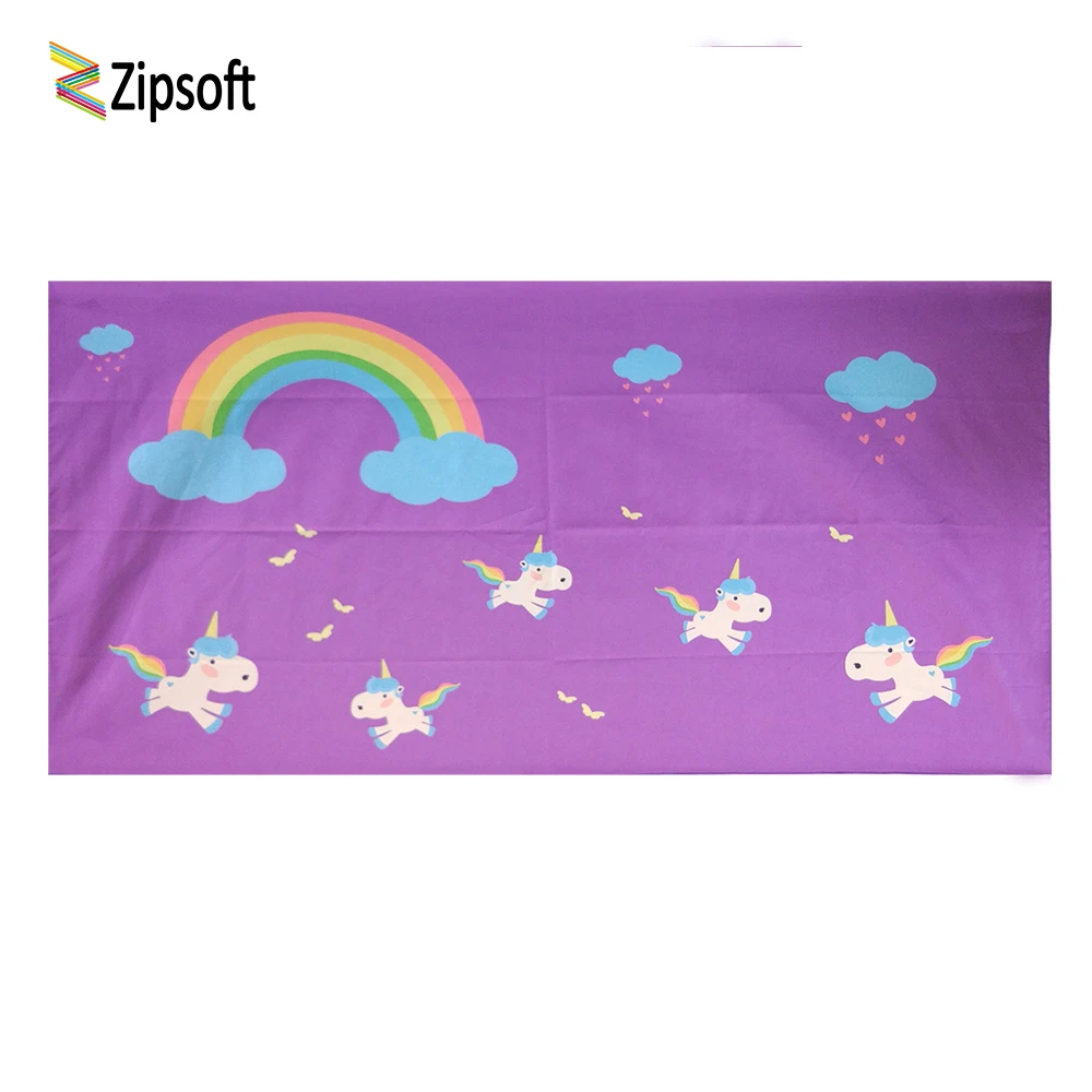 Пляжное полотенце Zipsoft фиолетовая ткань из микрофибры супервпитывающее