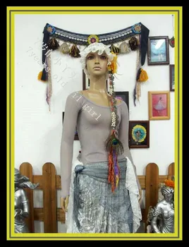 

Transparent thin belly dance long top CH96
