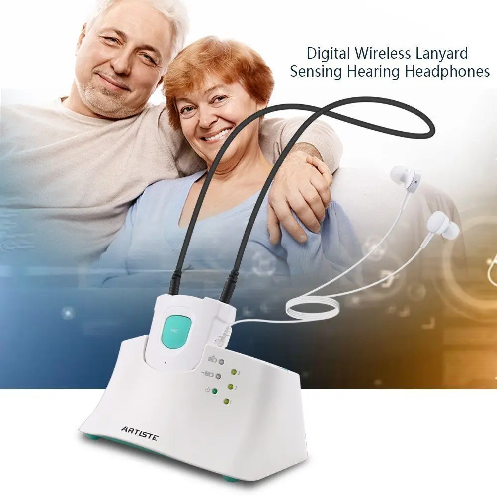 Artiste E1 elder man Hearing Aid earphone for TV and phone Hifi 2.4GHz