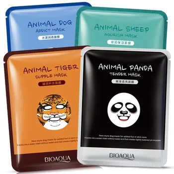 

BIOAQUA Skin Care Facial Mask Moisturizing Mask Cute Animal Face Masks have Sheep/Panda/Dog/Tiger