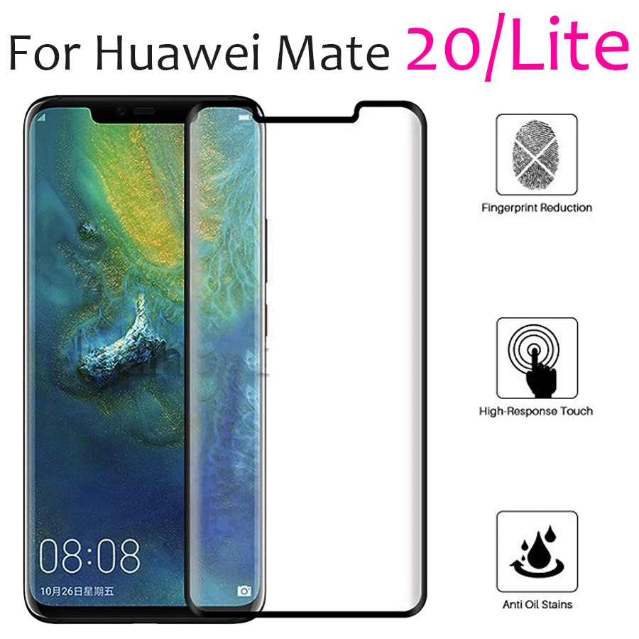 3D изогнутое закаленное стекло на huawei mate 20 Lite защита экрана Glas протектор mate 20 Pro 20lite Защитная пленка для экрана