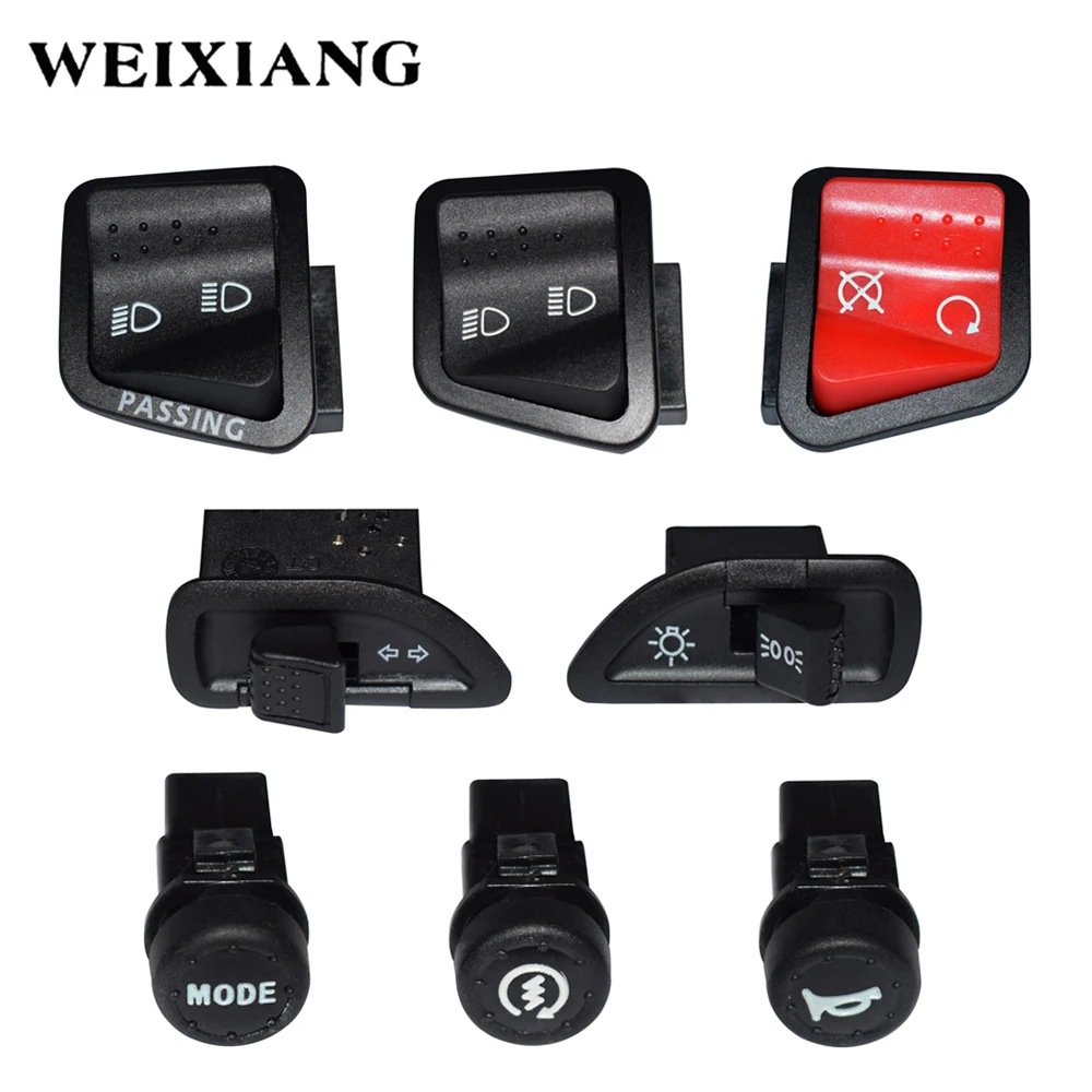 

Motorcycle Switches Button Horn Turn Signal High Low Beam Electric Start Buttons Assembly For PIAGGIO Zip 50 Fly 100 150