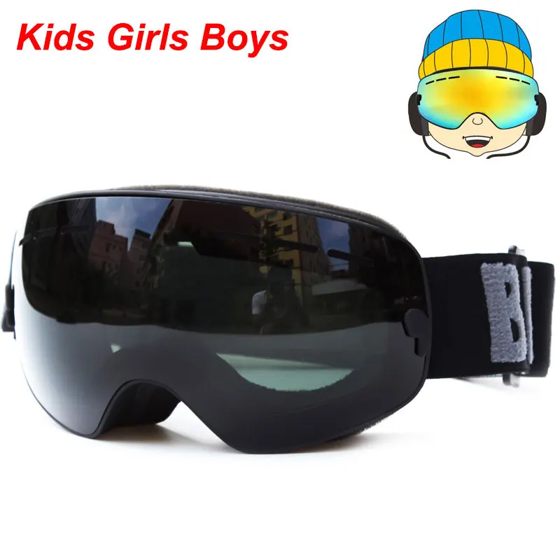 UV400, противотуманные очки для сноуборда, детские лыжные очки с двойными линзами, лыжные очки, лыжная маска, зимние очки для девочек и мальчиков, очки для детей, Gafas 4-15
