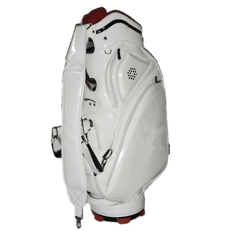 

Factory OEM Stock Standard Golf Bag High Quality PU Shell Golf Bag 5 Divisions