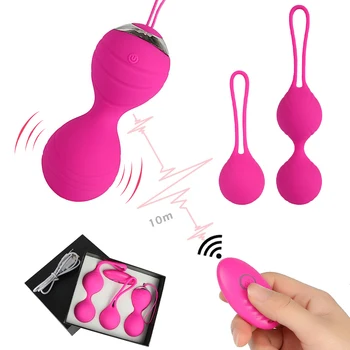 10 Speeds Vibration Wireless Remote Kegel Ball Vaginal Tighten Exercise Trainer Ben Wa Vibrator Sex Toys for Women Sex Products 1