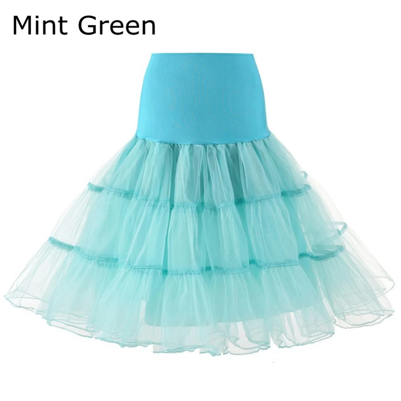 LAMYA Short Vintage Wedding Bridal Petticoat for Wedding Dress Underskirt Rockabilly Tutu Organza Halloween Petticoat Crinoline