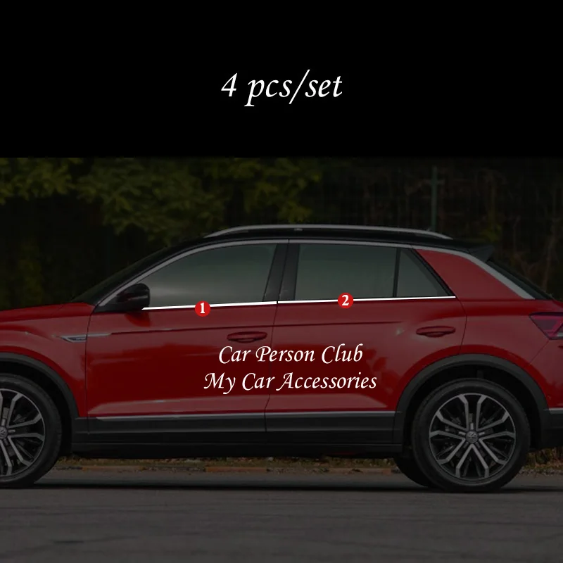 Оконная рама из нержавеющей стали для Volkswagen VW и TROC 2017 2019 планки а/б/с защитная