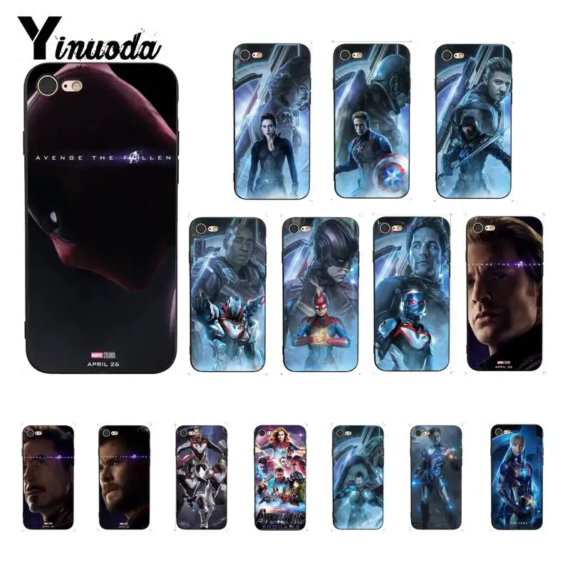 

Yinuoda Marvel Avengers League End game DIY Printing Drawing Phone Case for iPhone 5 5Sx 6 7 7plus 8 8Plus X XS MAX XR 10 Case