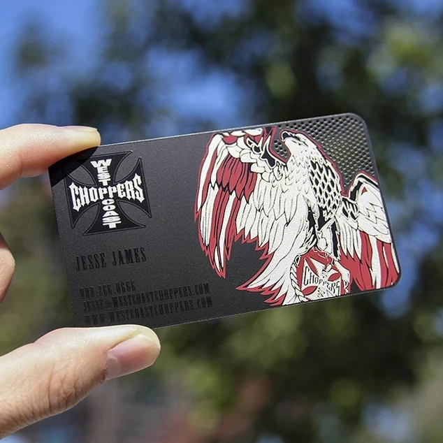 

2018 China Manufacturer High Quality Custom Black Metal business Card for Private Company