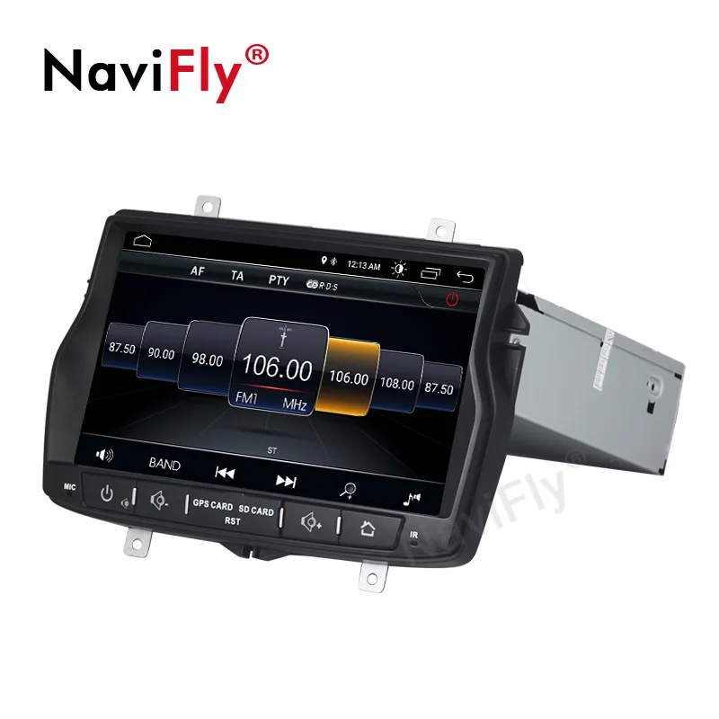 Discount Navifly 1Din Android 8.1 Car dvd Multimedia Player Radio audio for Lada vesta GPS Navigation HD 1024*600 Head Unit Stereo MAP FM 4