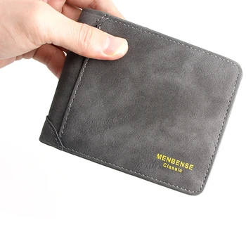 

2019 Frosted Men Short Wallets Card Holder Money Bag Male Multifunctional Wallets Business Credit Card Holder Wallets