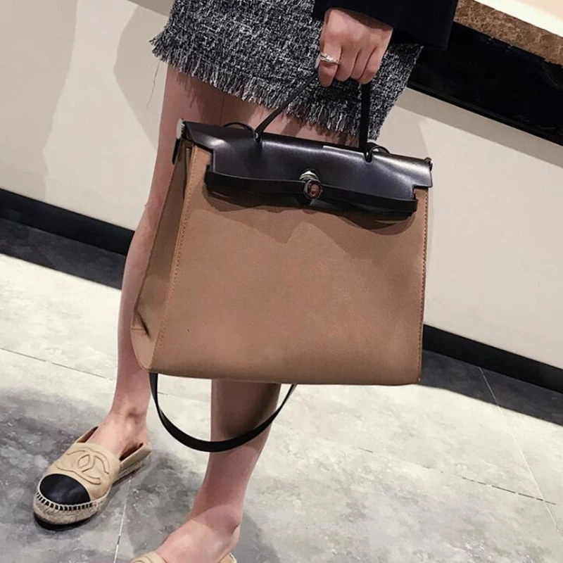 

European Retro Fashion Female Big Tote bag New Women's Designer Handbag Quality PU Leather Women Shoulder Messenger Bags Z-11
