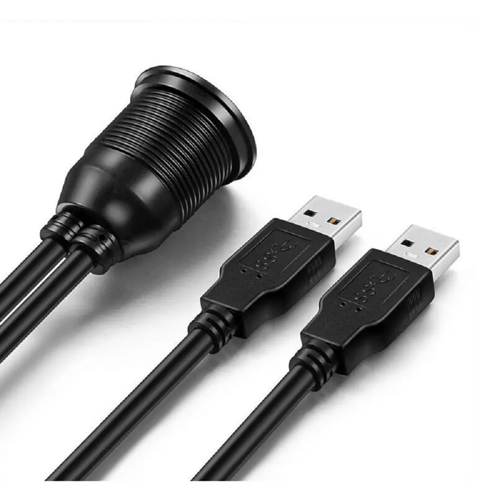 USB لوحة دافق جبل كابل ، المزدوج USB 3.0 تمديد USB جبل ، اندفاعة جبل ، دافق جبل ، كابل تركيب اللوحة