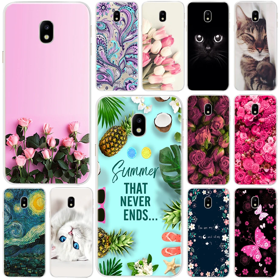 

Full Cover For Samsung Galaxy J7 2017 J730 Back Coque Phone Case For Samsung Galaxy J7 Pro J 7 2017 Funda Cute Painted Case Capa