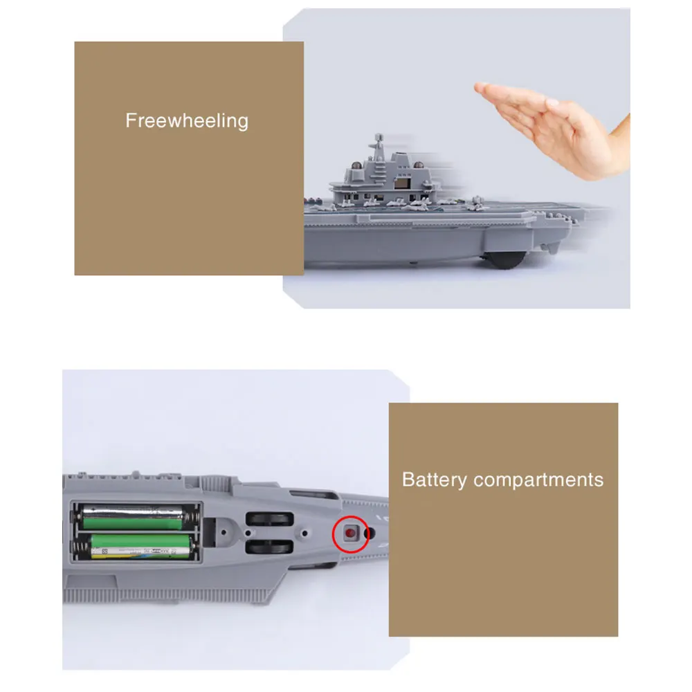 Aircraft Carrier Toy Plastic Cultivate Interest Collection Decoration Grey Indoor Military Model Gift Kids Desk