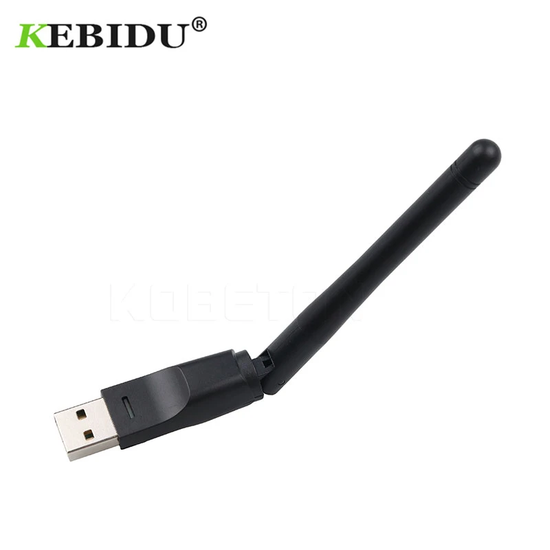 

kebidu Chipset Ralink MT-7601 150M USB 2.0 WiFi Wireless Network Card 802.11 b/g/n LAN Adapter with rotatable Antenna for Laptop