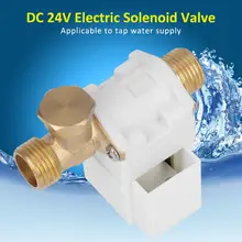 Двигатель постоянного тока Электрический электромагнитный клапан 24В G1/2in Солнечная энергия Электрический электромагнитный клапан N/C нормально закрытый для воды