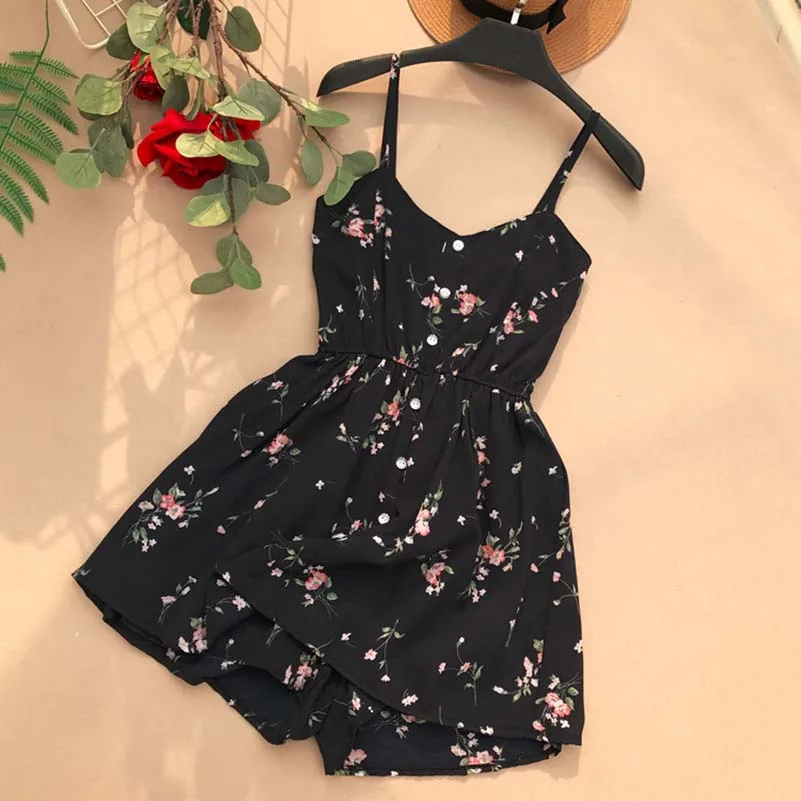 Women Rompers New 2018 Summer Geometric Pattern Vintage flora print Jumpsuits Woman Bohemian Beach Holiday Shorts Playsuits Women Rompers New 2018 Summer Geometric Pattern Vintage flora print Jumpsuits Woman Bohemian Beach Holiday Shorts Playsuits