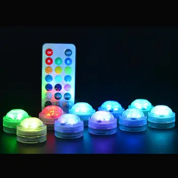 

Kitosun 12pcs Remote Controlled Waterproof Submersible LED Light with Battery for Home Wedding Party Events Vase Decoration