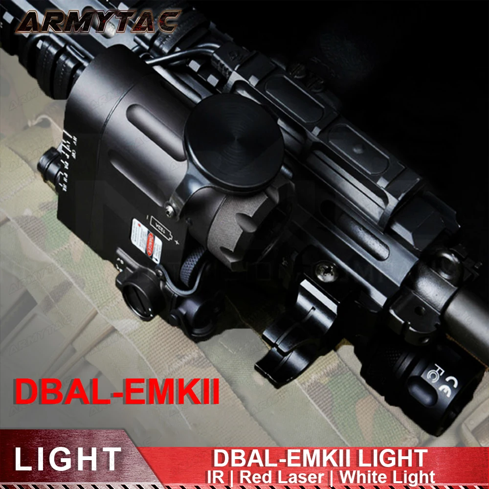 Страйкбол Тактический фонарик DBAL EMKII ИК лазерный светодиодный