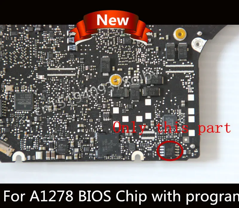 

MX25L6406EM2I A1278 BIOS EFI Firmware Chip for MacBook Pro 13" 820-3115-B MD101 12G 2012 Programmed