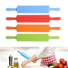 Кухонный инструмент детская новая силиконовая Скалка среднего размера Скалка красочные Кондитерские инструменты антипригарные Скалки для помадки