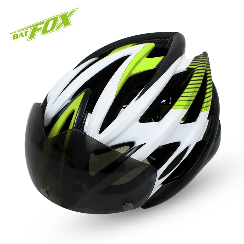 BATFOX cycling helmet with rear light mtb bike helmet bicycle cycle