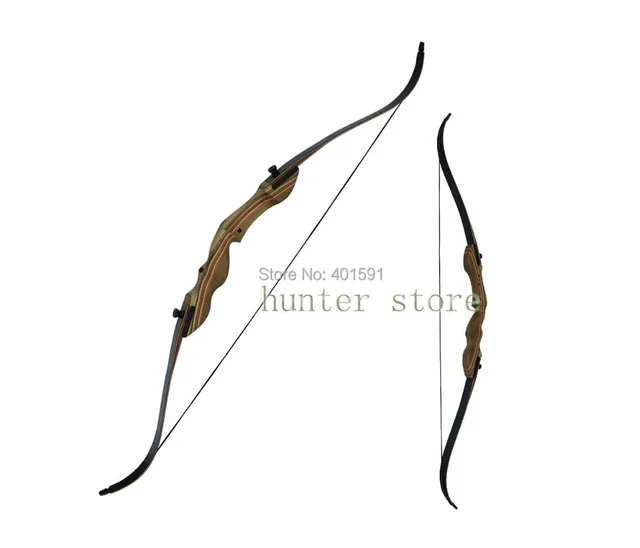 Best price at $107 Cheap a hunting or shooting target DIY wood takedown bow 55lbs RH recurve bow 60 inch for carbon arrow