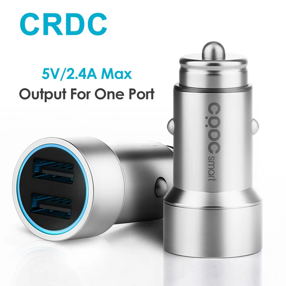 CRDC двойной зарядное устройство USB Универсальное металлическое быстрое для