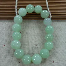 Сертифицированный натуральный светильник ледяной зеленый нефрит жадеит бусина жесткий браслет из бисера