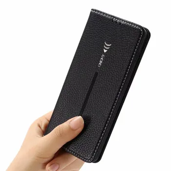 

For Samsung Galaxy S10 Plus S10E Luxury Original Brand GEBEI Leather Magnetc Flip Unique Magnet Design Stand Case Cover RY0128