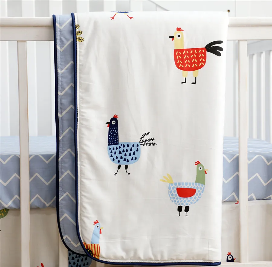 Sahaler Boho детское одеяло детские пеленки для новорожденного стеганое одеяло для детской кроватки одеяло 34*42 дюймов(курица