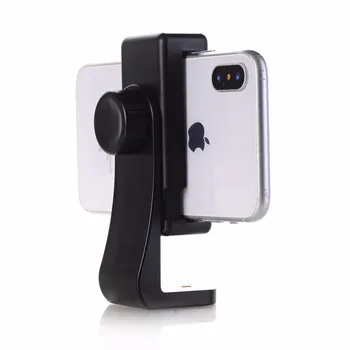 

Universal Tripod Mount Adapter Cell Phone Clipper Holder Vertical 360 Rotation Tripod Stand for iPhone X 7 plus Samsung