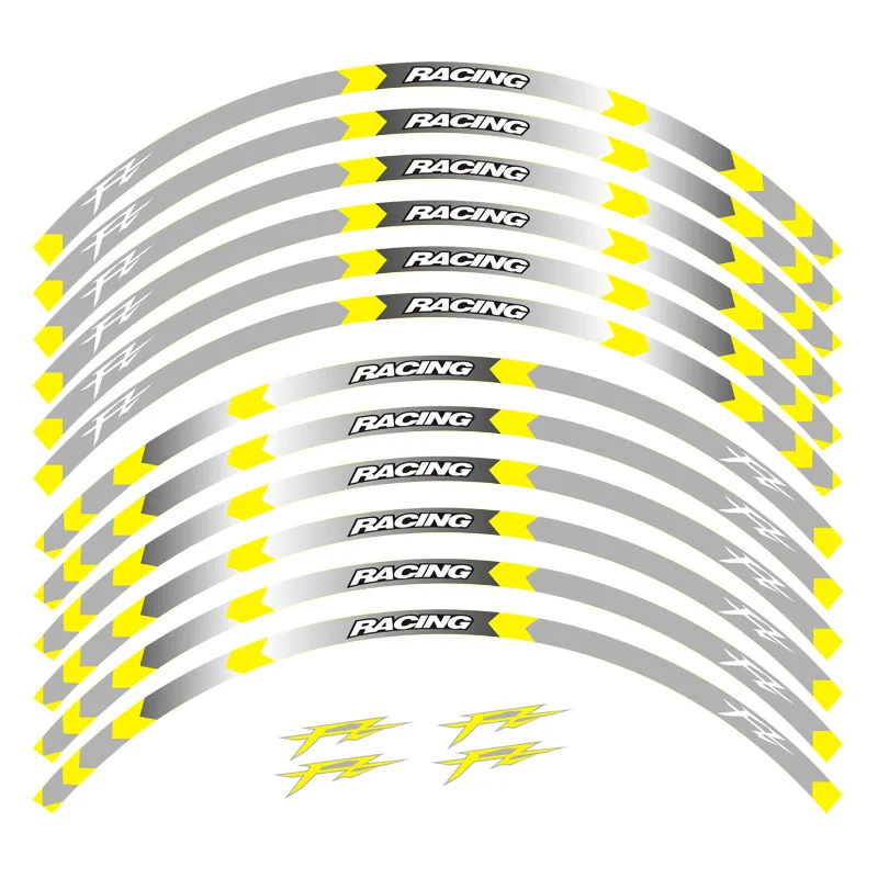 

8 Style High quality Motorcycle Wheel Tire Rim Stickers 17inch wheel For Yamaha FZ1 FZ6 FZ-07 FZ8 FZ-09 FZ-10 FZS1000