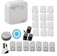Cámara IP Inalámbrica WiFi Gsm de Control Remoto del Sistema de Alarma de Ladrón de la Seguridad A Través de IOS y Android APP para la Casa Hogar Seguro