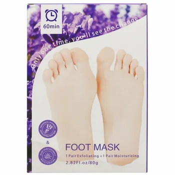 

2 Pairs Lavender Foot Mask Exfoliating Moisturizing Peel Off Foot Mask Callus Rough Heels Foot Peel Mask Hot!