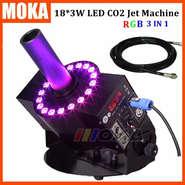1 pcs stage effect co2 cannon dmx led co2 jet machine party cannon