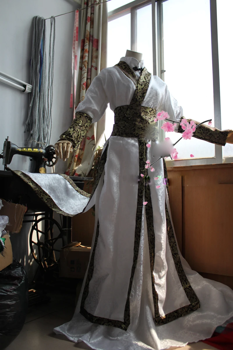 3 вида конструкций завоевать мир на лошади Ce Ma Tian Xia мужской костюм Hanfu Cos Sun Ce три царства период военный советник