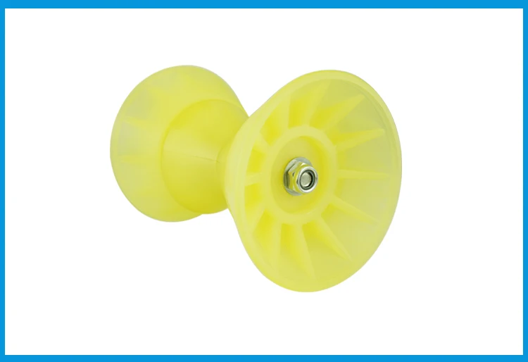 Amarrar para Baixo Final Amarelo Poli Uretano Arco Rolo Parar Rolos Barco Reboque Marinho Orelhas 1 - 2 Parafuso Iate Acessórios 5 Ferramentas de pesca