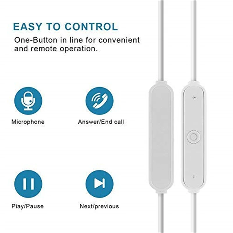 Спортивные шейные беспроводные наушники S6 Bluetooth для телефона с микрофоном iPhone