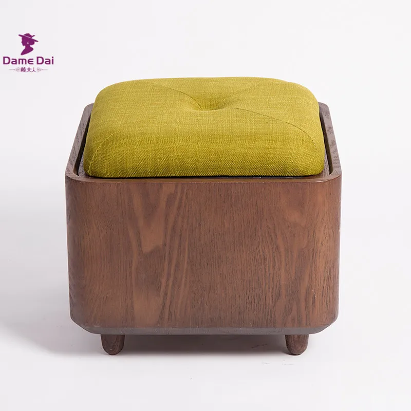 Solid Wood Frame Foot Rest Stool Ottoman Storage Multi Functional Pouf Wooden Footrest Soft Seat Pad Cube Ottoman Storage Box Aliexpress